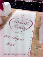 Michelle & Eddie wedding aisle runner 3