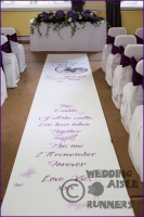 Victoria & Rajesh wedding aisle runner 3